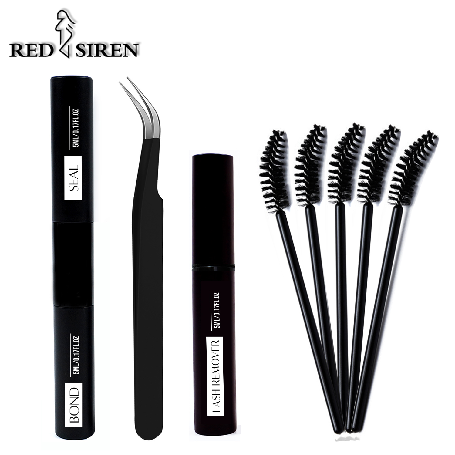 Eyelash Extension Full Set - まつげエクステクラスターメイクアップツール用まつげグルーリムーバー、ピンセット、まつげブラシ付きまつげクラスターグルーボンド＆シールキット
