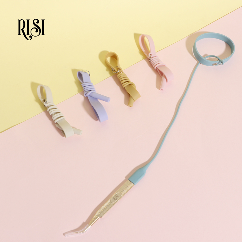 Eyelash Extension Guide - Risi-まつげピンセット,まつげエクステ用のシリコンつけまつげピンセット