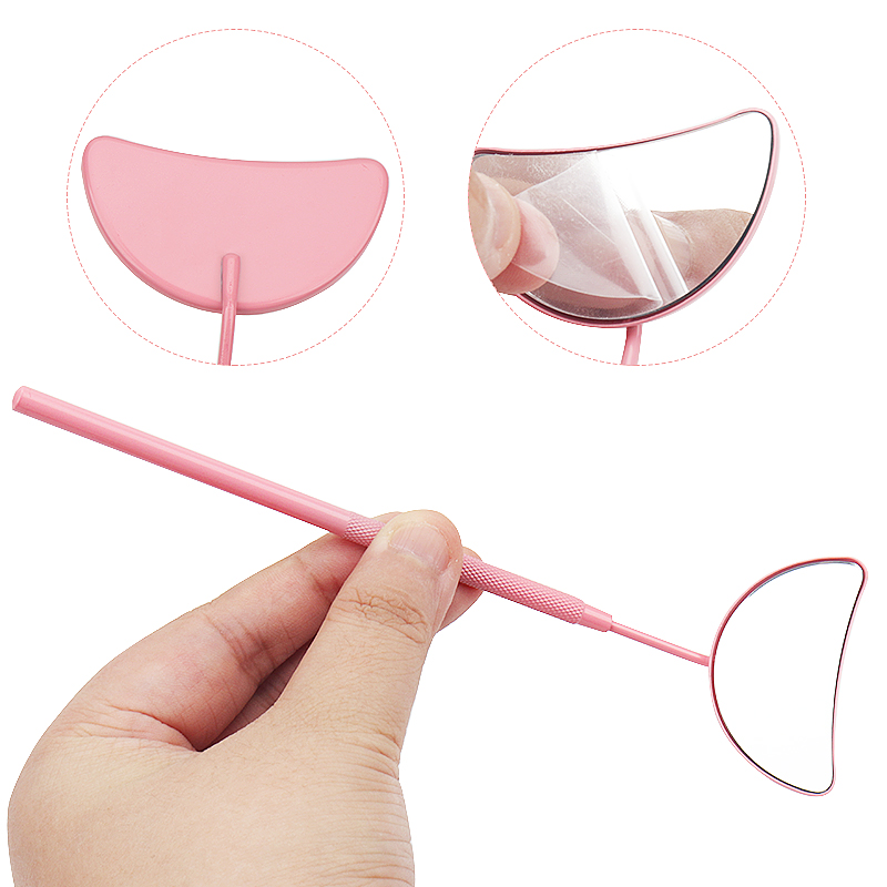 1 個まつげエクステンションミラー月型取り外し可能なステンレ - Eyelash Extension Guide のレビューと価格