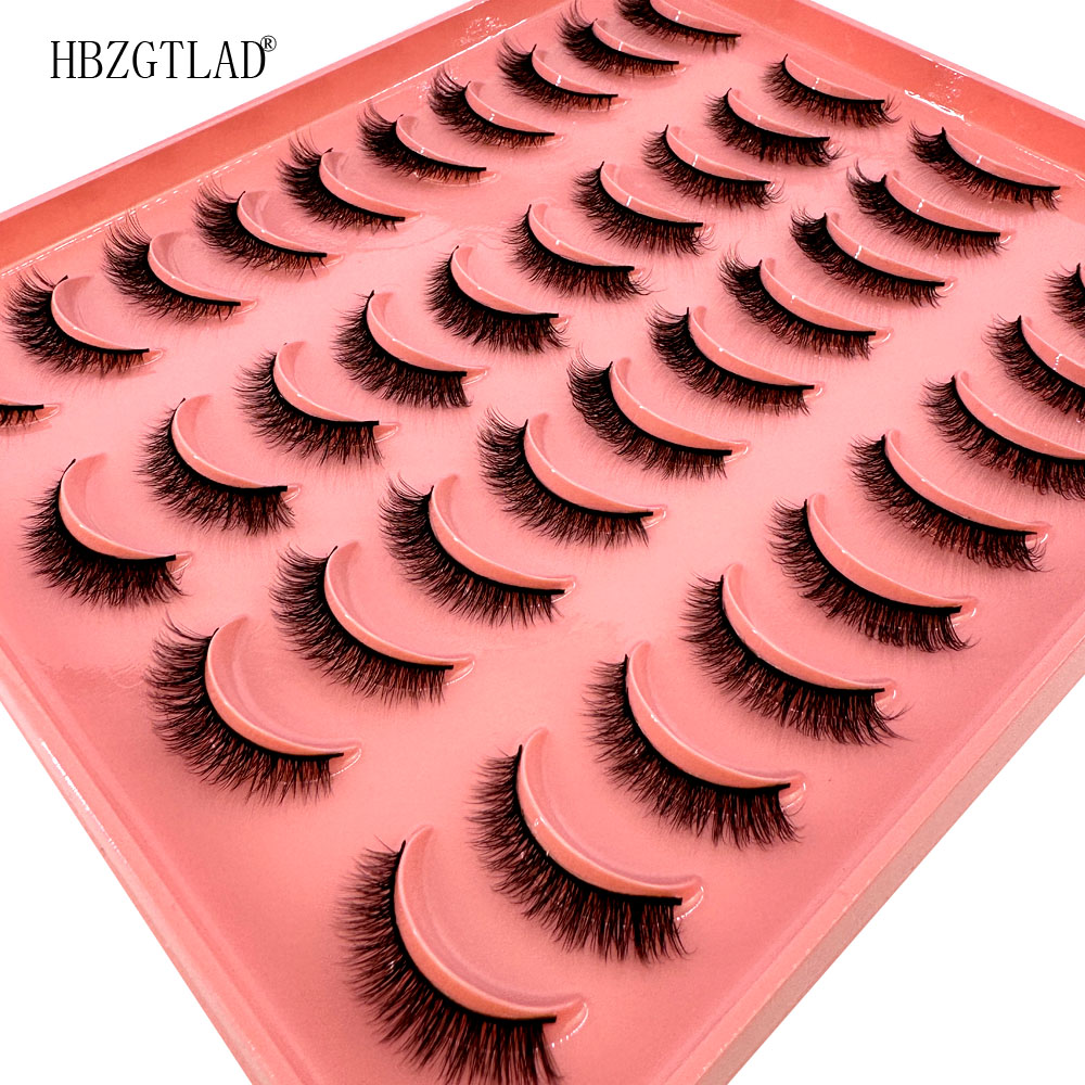 新商品 20ペア ナチュラルロング 3Dミンクつけまつげ フ - Eyelash Extension Full Set のレビューと価格