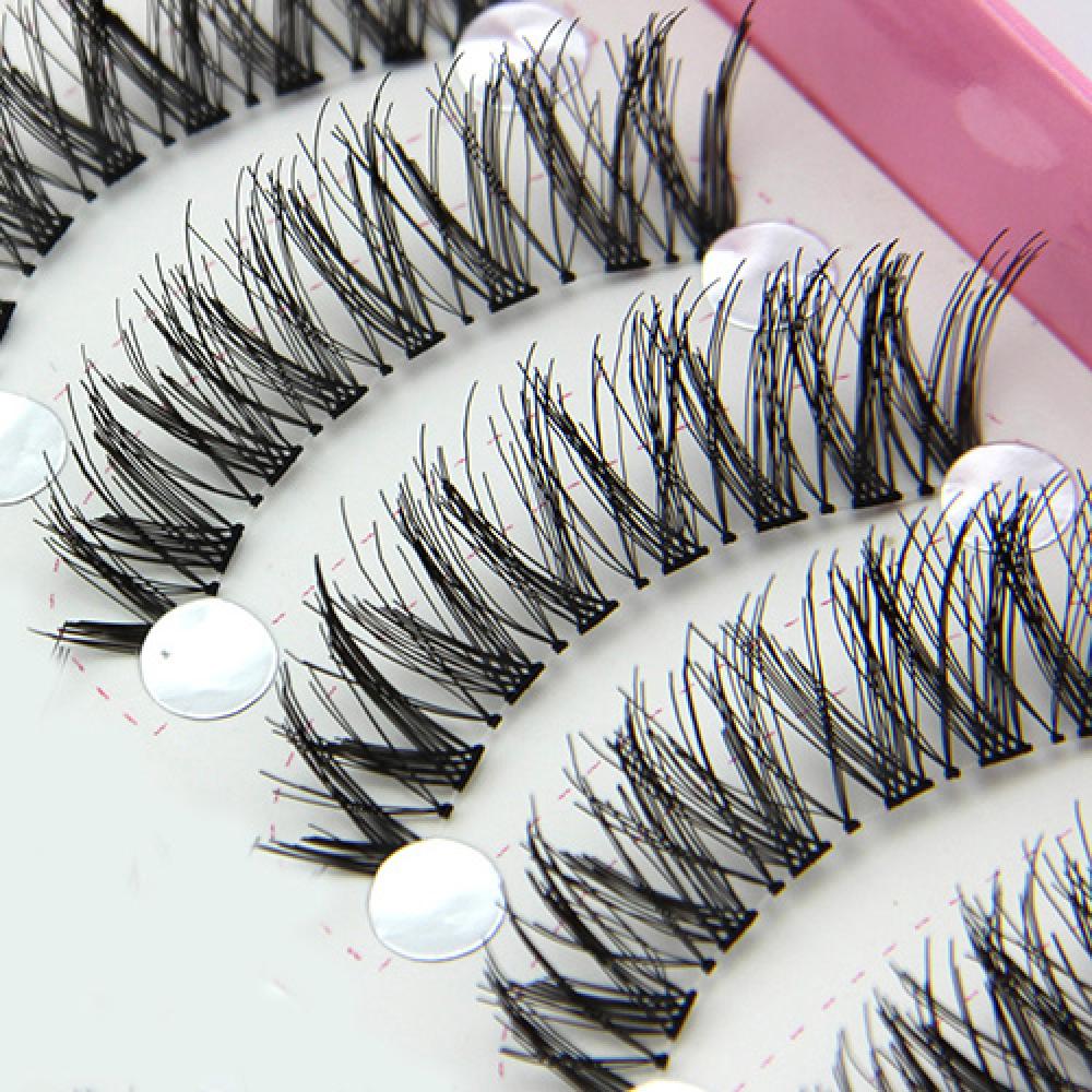 長くて厚いつけまつげ,10ペア,ナチュラルブラック,クロス, - Eyelash Extension Full Set のレビューと価格