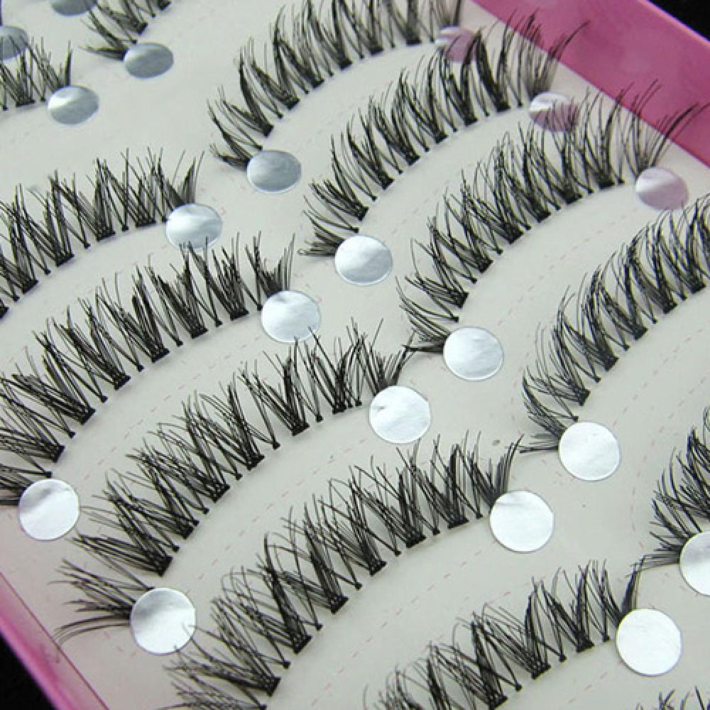 長くて厚いつけまつげ,10ペア,ナチュラルブラック,クロス, - Eyelash Extension Full Set のレビューと価格