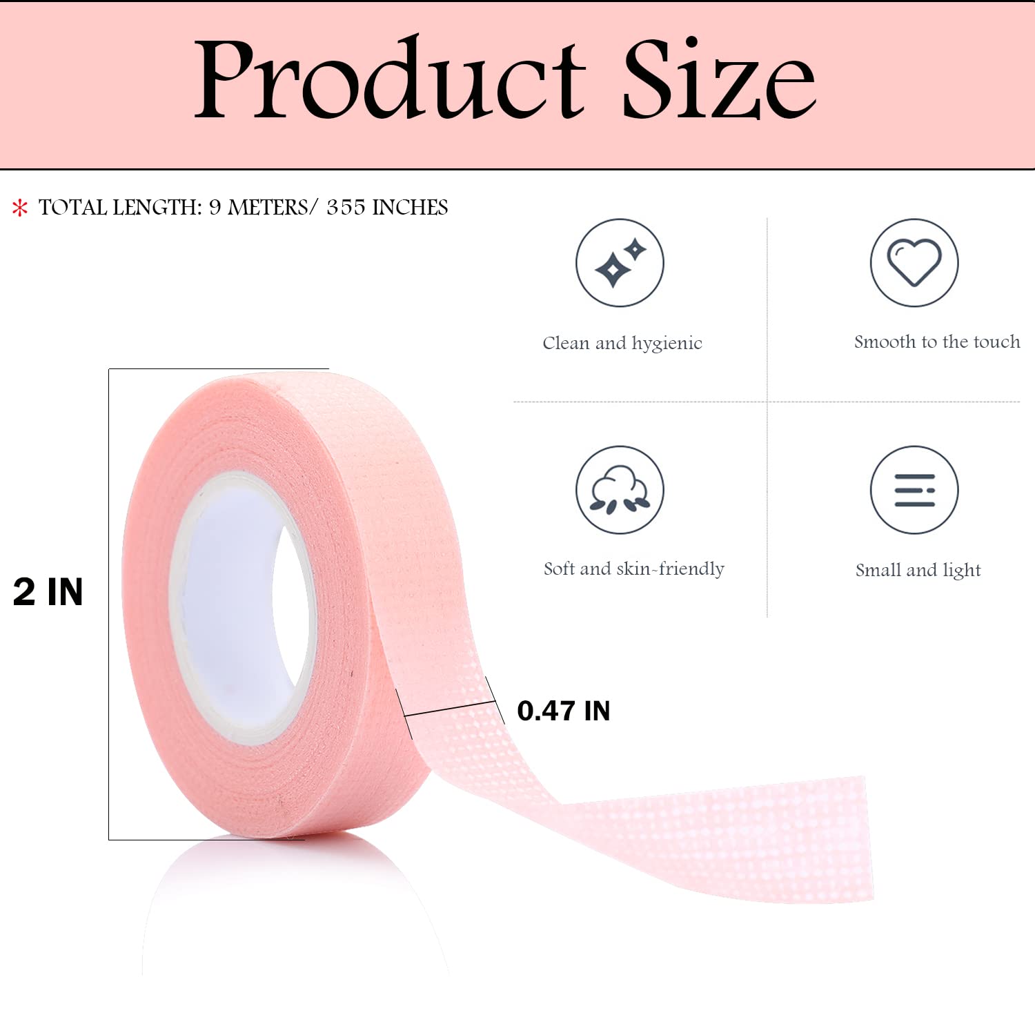 6ロールのまつげテープ、粘着性のある布製まつげエクステテープ - Eyelash Extension Guide のレビューと価格