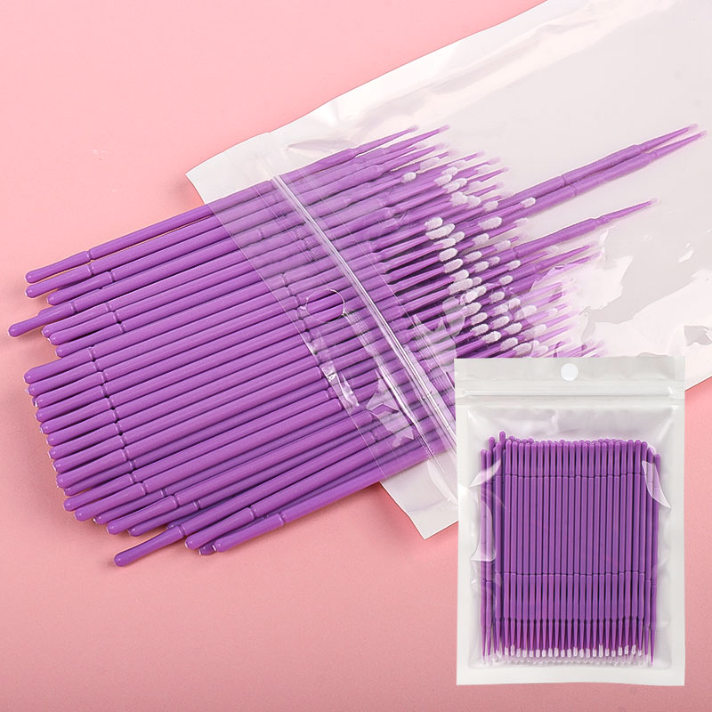 100本入り/袋 竹製まつげエクステ洗浄綿棒 ラッシュリフト - Eyelash Extension With Glue のレビューと価格