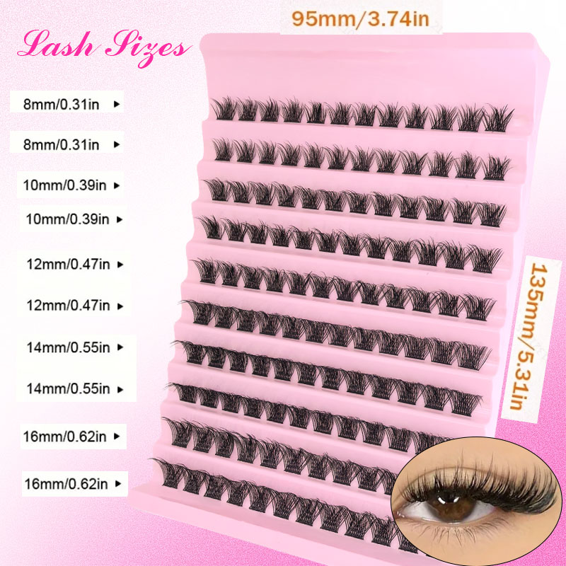 DIY まつげエクステンションキット個別まつげクラスターミッ - Eyelash Extension Full Set のレビューと価格