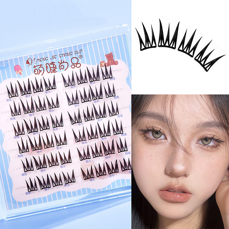 6列の新しいドールつけまつげ、接着剤不要、ナチュラルCカール - Eyelash Extension No 9 のレビューと価格
