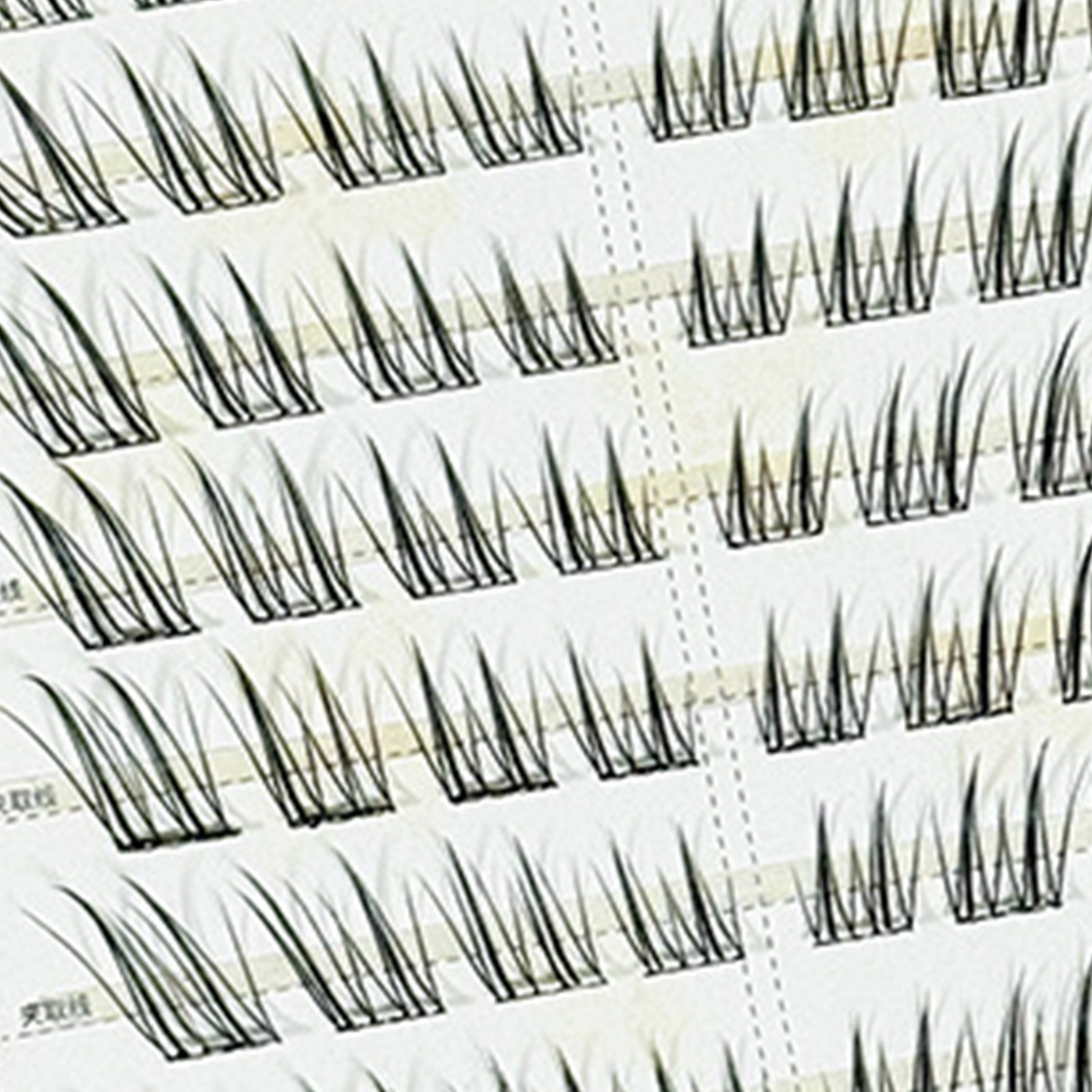 9-13mmつけまつげ　接着剤不要　快適な黒色合成繊維まつげ - Eyelash Extension No 9 のレビューと価格