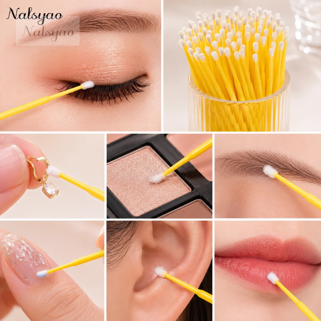 500本入りまつげエクステンションクリーニングスワブ、ラッシ - Eyelash Extension With Glue のレビューと価格