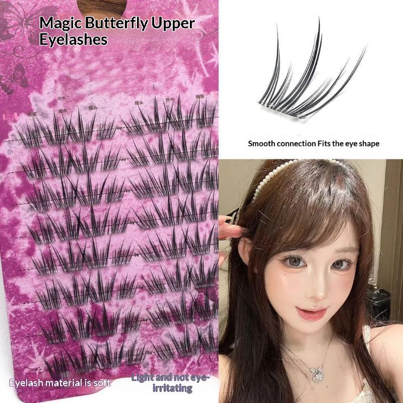 DIY天然フェザーカールラッシュグルーフリーセグメント式個別 - Eyelash Extension With Glue のレビューと価格