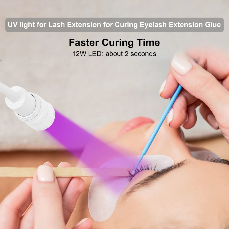 UVまつげランプ グラフトエクステンション 眉毛ジェル接着剤 - Eyelash Extension With Glue のレビューと価格