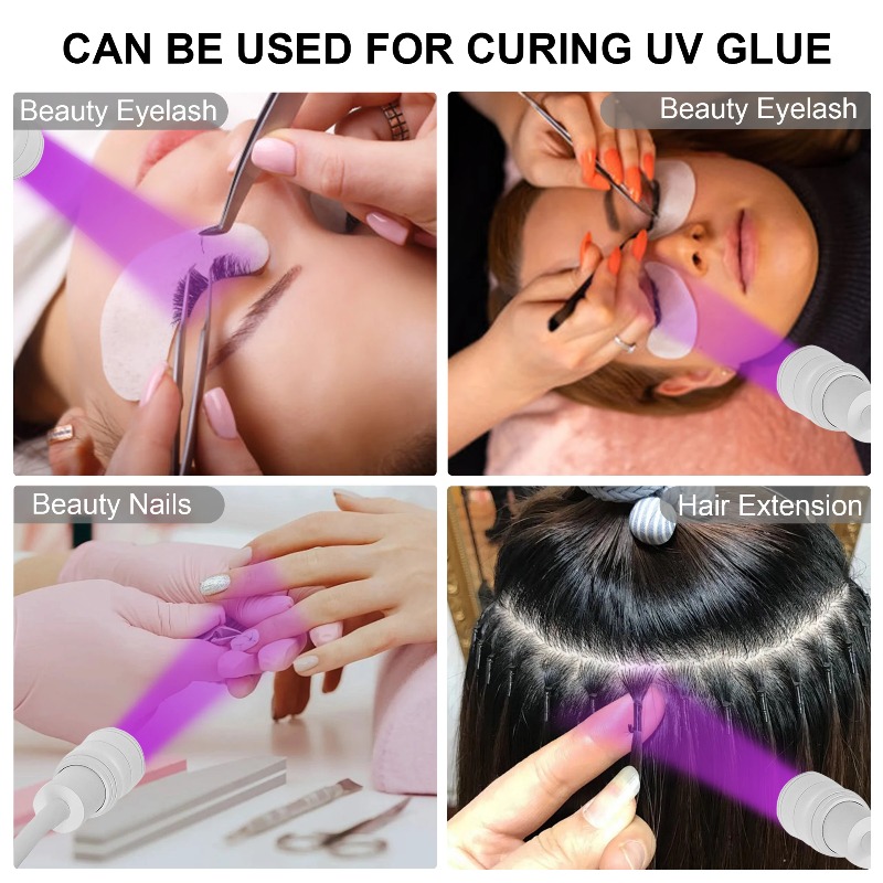 UVまつげランプ グラフトエクステンション 眉毛ジェル接着剤 - Eyelash Extension With Glue のレビューと価格