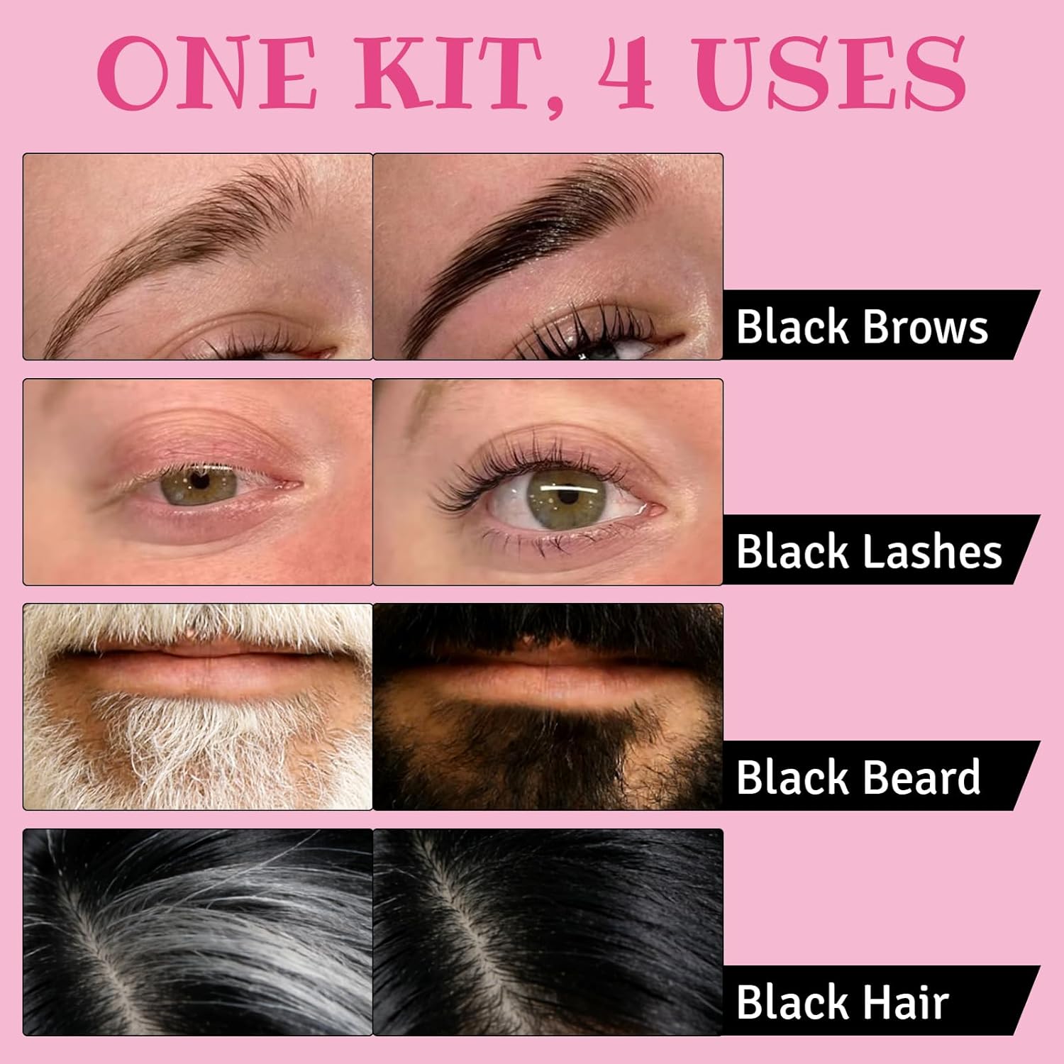 ロマンサ ニュー 10ml ラッシュカラーキット ブラック  - Eyelash Extension Full Set のレビューと価格