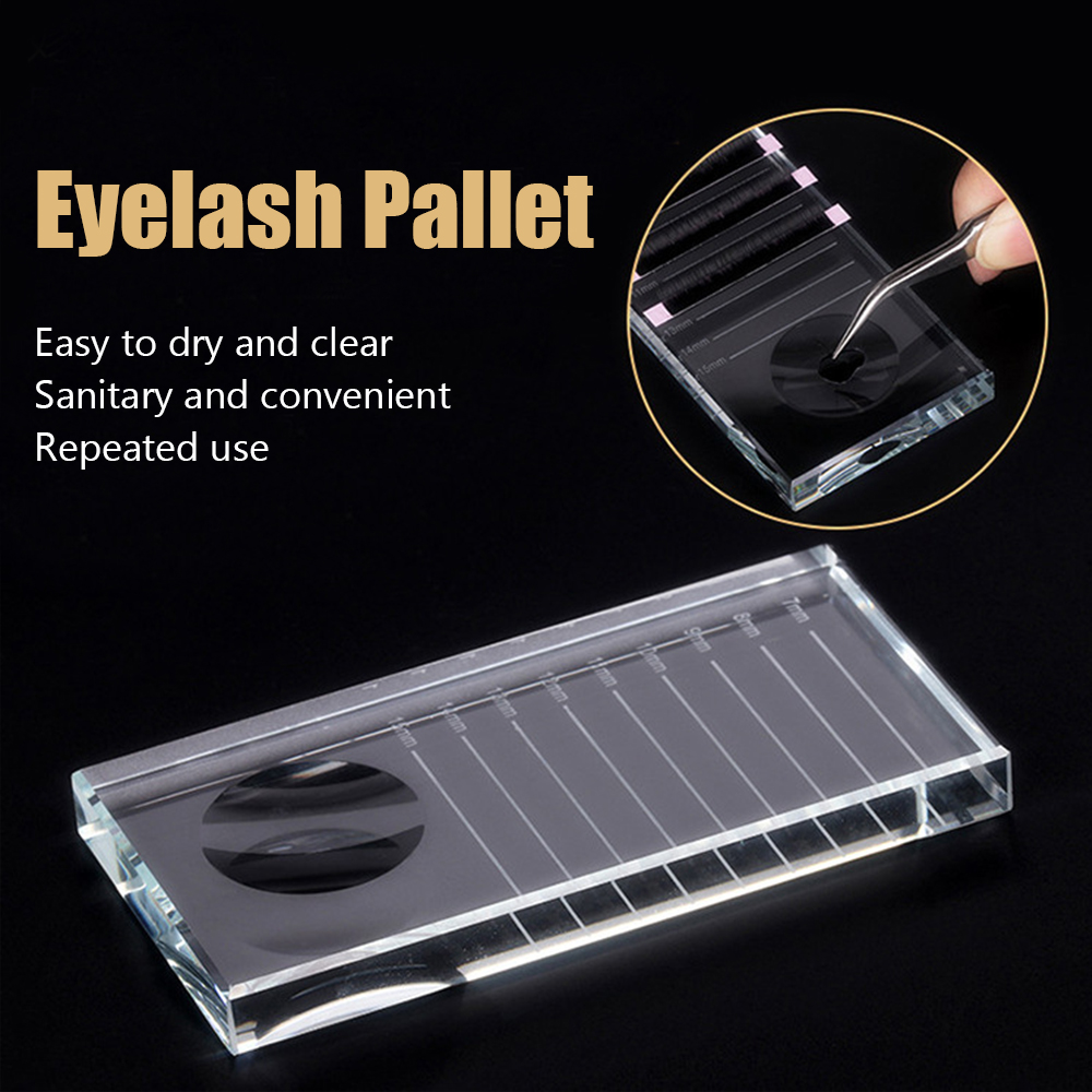 まつげエクステンションパレットクリスタルガラス U カーブ/ - Eyelash Extension Guide のレビューと価格