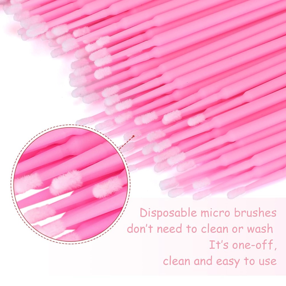 500本入り使い捨てマイクロコットンスワブ 曲げられるまつげ - Eyelash Extension With Glue のレビューと価格