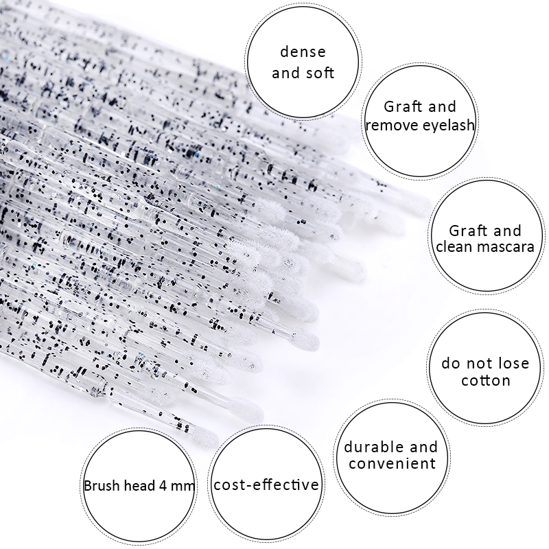 使い捨てまつげエクステ用マイクロブラシ,つけまつげアプリケー - Eyelash Extension With Glue のレビューと価格